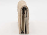 Gucci Gg Marmont Quilted Canvas Jacquard Leather Wallet Beige Aa0426lzxsa