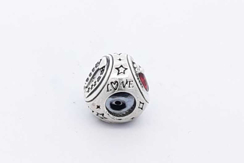 Pandora Sterling Silver Clover, Horseshoe & Ladybug Three Sided Charm Eb0225wsa