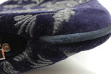 Gucci Navy Blue Velvet Embroidered Clutch Eb0926crxde