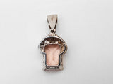 Peach Pink Tourmaline 14k White Gold 5.3g Pendant Do0126orxde