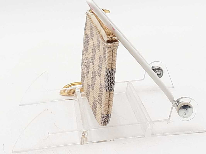 Louis Vuitton Key Pouch Damier Azur White Aa1025crsa