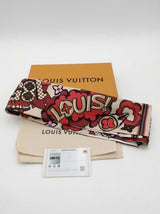 Louis Vuitton Street Monogram Silk Bandeau Scarf Eb1026oxzsa