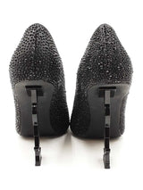 Saint Laurent Opyum Black Rhinestone Pumps Size 40 Eb1125oxzdu