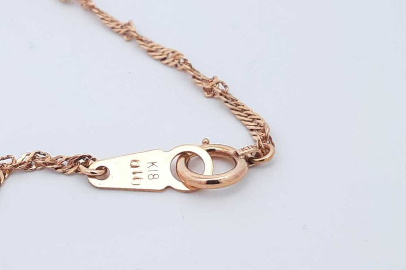 0.16ctw Diamond Necklace In 18k Yellow Gold 4.2 Grams 15 Inch Eb0425wxzsa