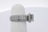 2.22cttw Diamond 14k White Gold Ring 6.7 Grams Size 4 Eb0626ixzsa