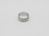 1.09 Ctw Lab Grown Round Diamond Ring Set In Silver 6.8 Grams Size 7 Vc1125wzmia