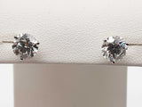 2.00 Cttw Lab Grown Diamonds 14k White Gold 1.1g Stud Earrings Do0723srxde