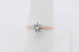 1.0ctw Diamond Solitaire Ring In 14k Yellow Gold 2.5 Grams Size 8 Eb0326lcrxsa