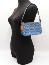 Coach Nolita 19 Handbag In Signature Indigo Denim Jacquard Fw0726ordu