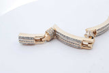 6.6cttw Diamond Bracelet In 14k Yellow Gold 72.5 Grams 8.75 Inch Eb0726ixxzde