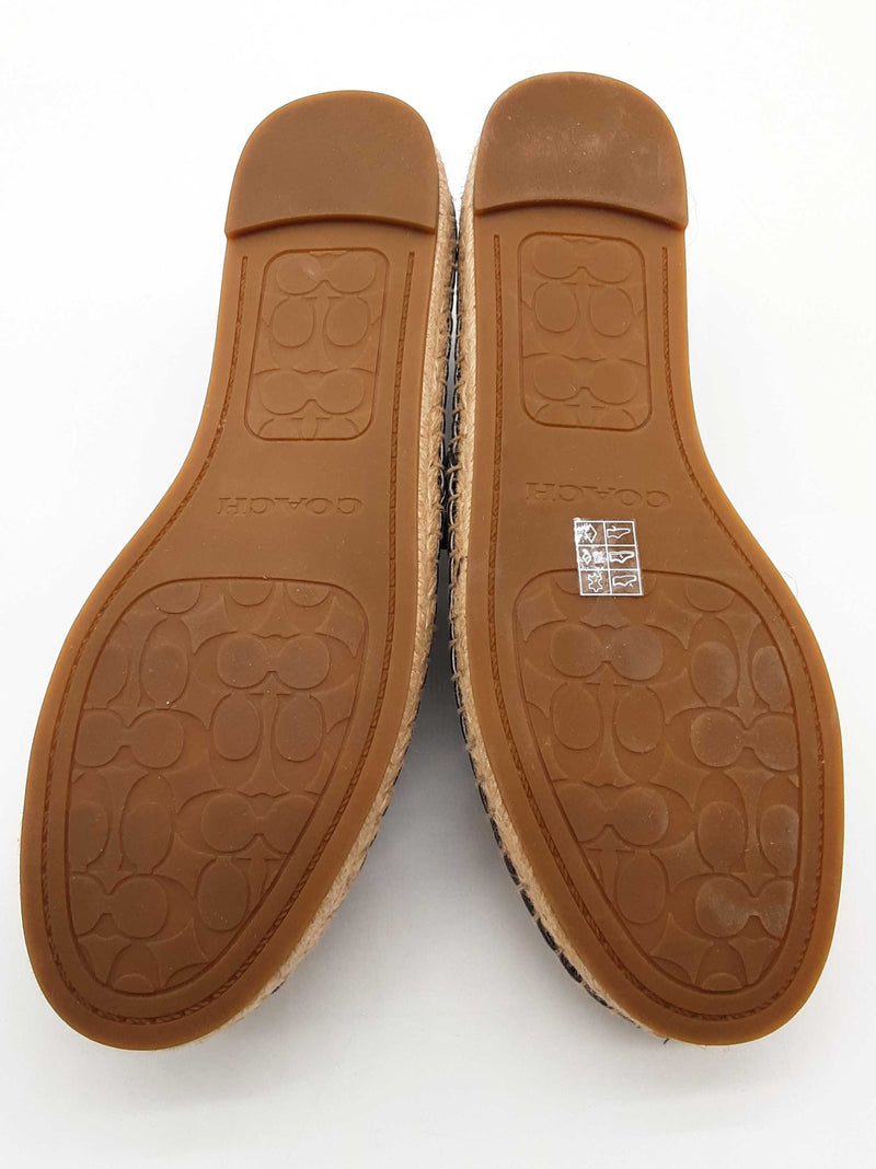 Coach Floralapp Mt Espadrille Gunmetal Silver Slip Ons Size Us 6b Do0425oxde