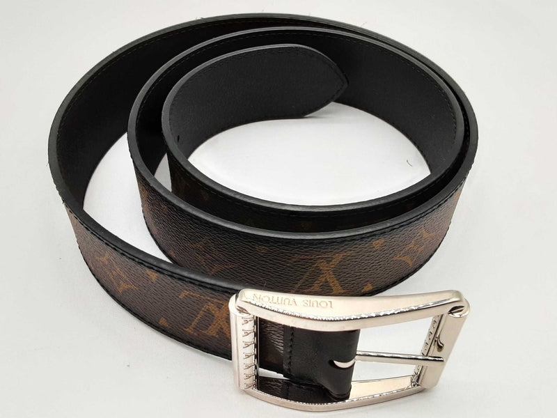 Louis Vuitton M9007 Macassar Reverso Brown Monogram Belt 100/40 Do0324oxzde