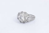 Approx. 2.23ctw Diamond Ring In Platinum 6.8 Grams Size 9 Eb1224wxxzsa