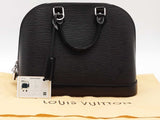 Louis Vuitton Alma Epi Leather Black Handbag Aa0926rzxsa