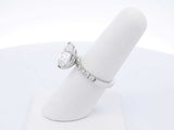 6.29 Cttw Lab Grown Diamond & 14k White Gold Ring Size 6.5 5.1 Gram Fw0723crxzdu