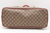 Gucci Gg Supreme Coated Canvas Embroidered Floral Tote Bag Eb0526clrsa