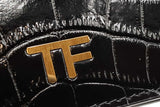Tom Ford Classic Tf Crocodile Embossed Black Leather Wallet Eb0425orxdu