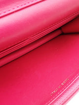 Chanel Hot Pink Quilted Velvet Wallet On Chain Eb0726lxxzsa