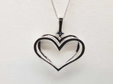 Vera Wang Love Kindered Heart Sapphire Diamonds 14k Wg Necklace 19 In Do626orxde