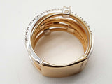 Marco Bicego Goa 7 Strand Diamonds 18k Two Tone Gold 11.6g Ring Size 6 Do0425ixzde