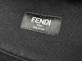 Fendi Black Cotton Zipper Hoodie Jacket Do0325exzde
