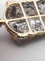 Pavé Diamond & 10k Yellow Gold Jesus Christ Pendant 5 Grams Fw0826lszdu