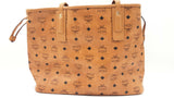 Mcm Visetos Cognac Large Liz Reversible Shopper Tote Sd0326orzdu