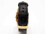 Tiffany & Co. 32 Mark Coupe 18k Yg Black Crocodile Leather Watch Do0725iwxzde