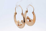 14k Yellow Gold Hoop Earrings 3.6 Grams Eb0526owode