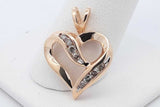 10k Yellow Gold Diamond Heart Pendant 2.2 Grams Eb0726lwrdu