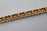 3.58cttw Diamond 18k Yellow Gold Tennis Bracelet 45 Grams 7 Inch Eb0626woxzsa