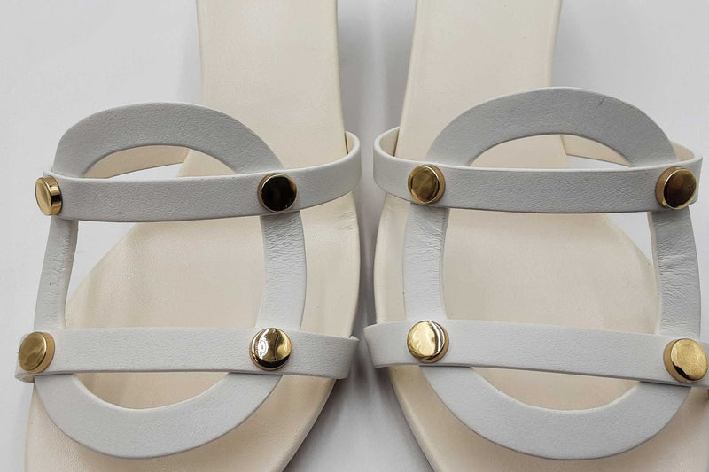 Jimmy Choo White Mules Size 41 Ebeb0924ixdu