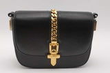 Gucci Sylvie Black Leather Crossbody Bag Eb1026exzsa