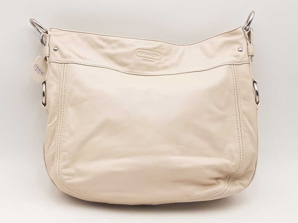 Coach Zoe Hobo White Handbag Aa0725ixsa