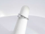 .70 Cttw Diamond 14k White Gold Ring 2.5 Grams Size 4.5 Aa1025czxsa