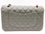 Chanel Classic Double Flap Green Quilted Caviar Leather Bag Do0625crxzde