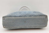Christian Dior Cannage Lady Dior Denim Top Handle Tote Bag Eb0226corde