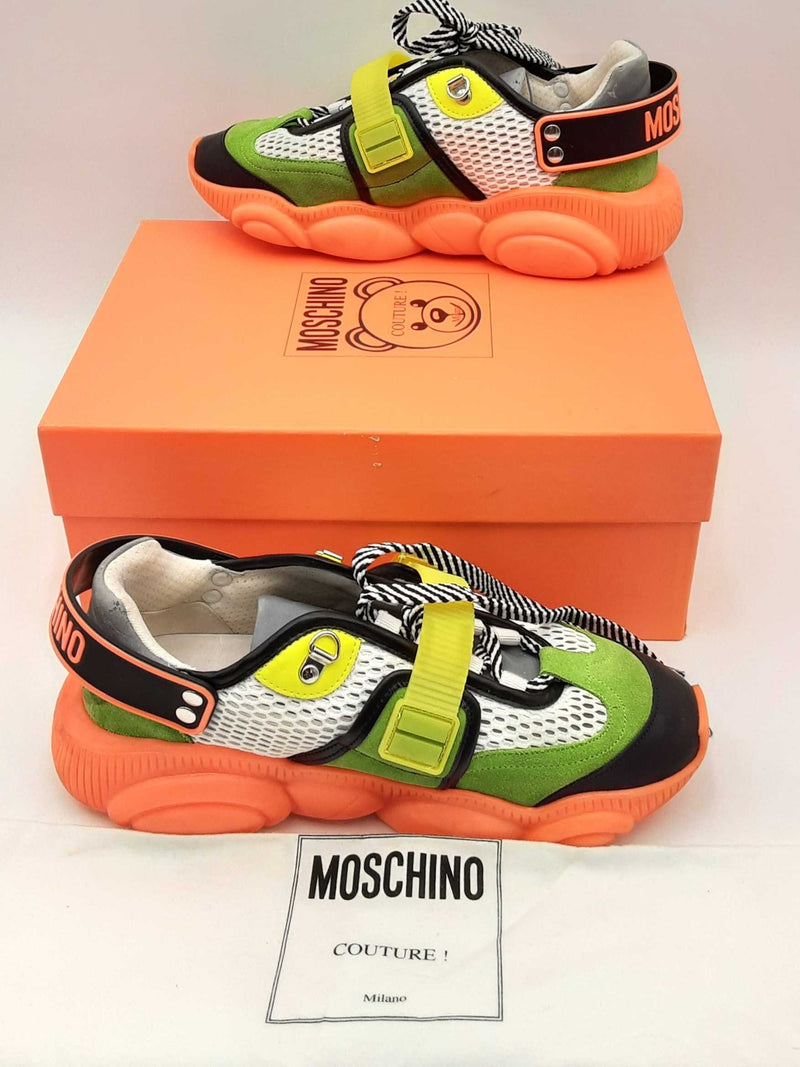 Moschino Couture Fluo Teddy Shoes Sneakers Size 40 Eb1124crsa