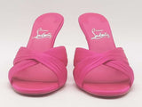 Christian Louboutin Nicol Is Back 85 Satin Mules Pink Size 37.5 Aa0726orzsa