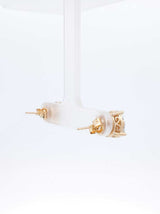 0.70 Cttw Diamond & 14k Yellow Gold Halo Stud Earrings 3.5 Grams Fw0826orzdu