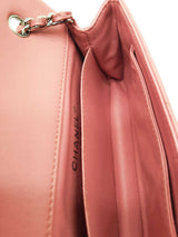 Chanel Quilted Pink Leather Mini Flap Bag Eb0926orcrde