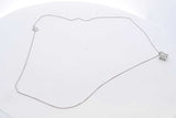 0.49ctw Diamond Pendant Necklace In 14k White Gold 2 Grams 18 Inch Eb1025oxzdu