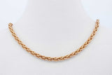 18k Yellow Gold Wheat Chain Necklace With 10k Clasp 12.9g 18 Inch Eb0726llxzde