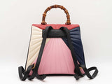 Gucci Bamboo Tropuntata Queen Margaret Leather Multicolor Backpack Fw0825ixzdu
