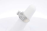 Approx. 1.6ctw Diamond Ring In 10k White Gold 6.8 Grams Size 5.25 Eb0125prxsa