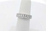 0.8cttw Diamond Ring In 18k White Gold 4.5 Grams Size 5 Eb1026pxzsa