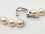 Pearl Necklace 14k White Gold Clasp 22 In Do0724orzde