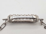 1.10 Cttw Lab Grown Diamonds 0.925 Silver 5.9g Chain Bracelet 8 In Do0325llpde