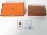 Hermes Calvi Gold Epsom Bifold Snap Card Holder Do1225lrxde