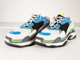 Balenciaga Triple S Blue Black Green Beige Chunky Sneakers Size 13 Sd0526lzxde